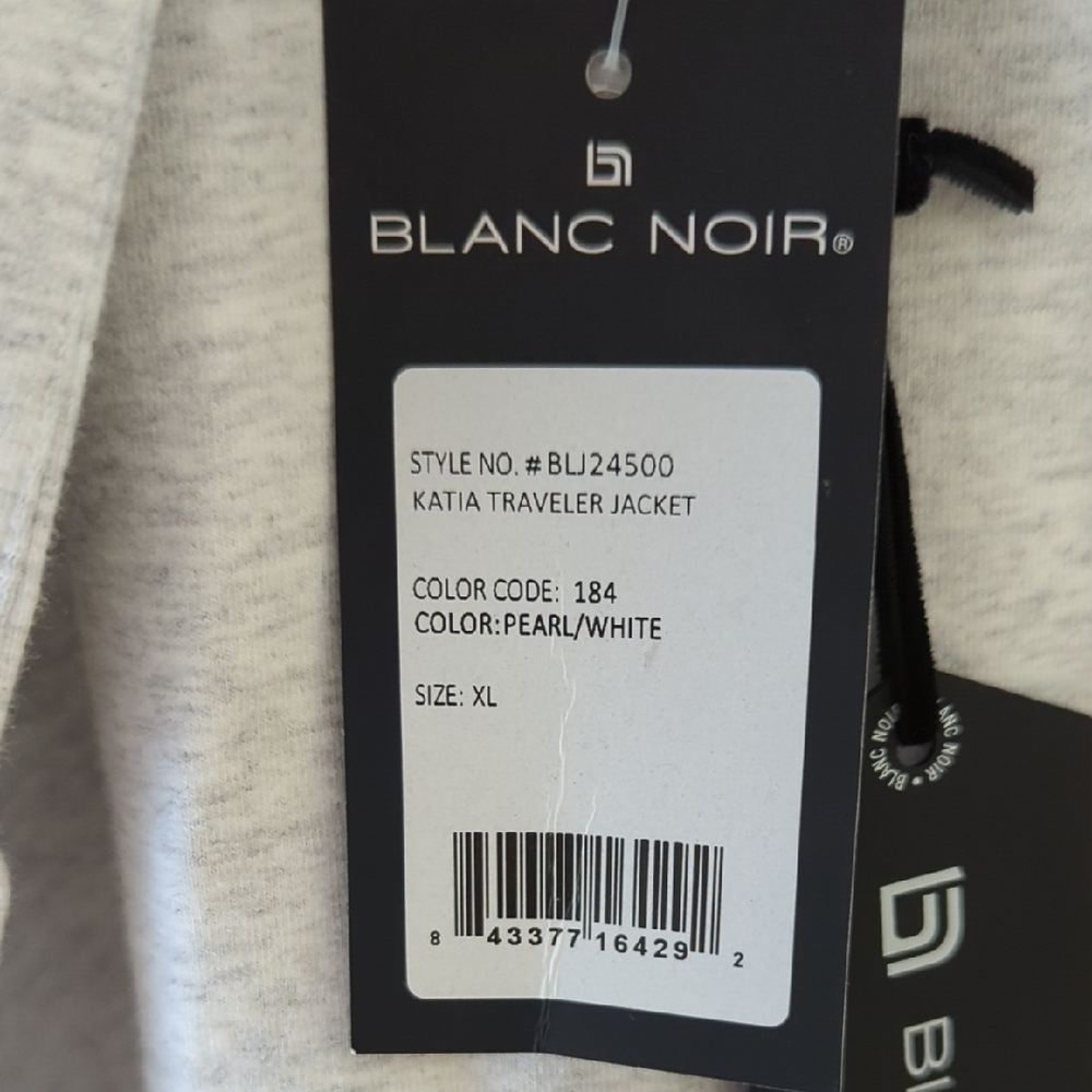Blanc Noir Light Gray Hooded Trench Coat - Picture 5 of 13